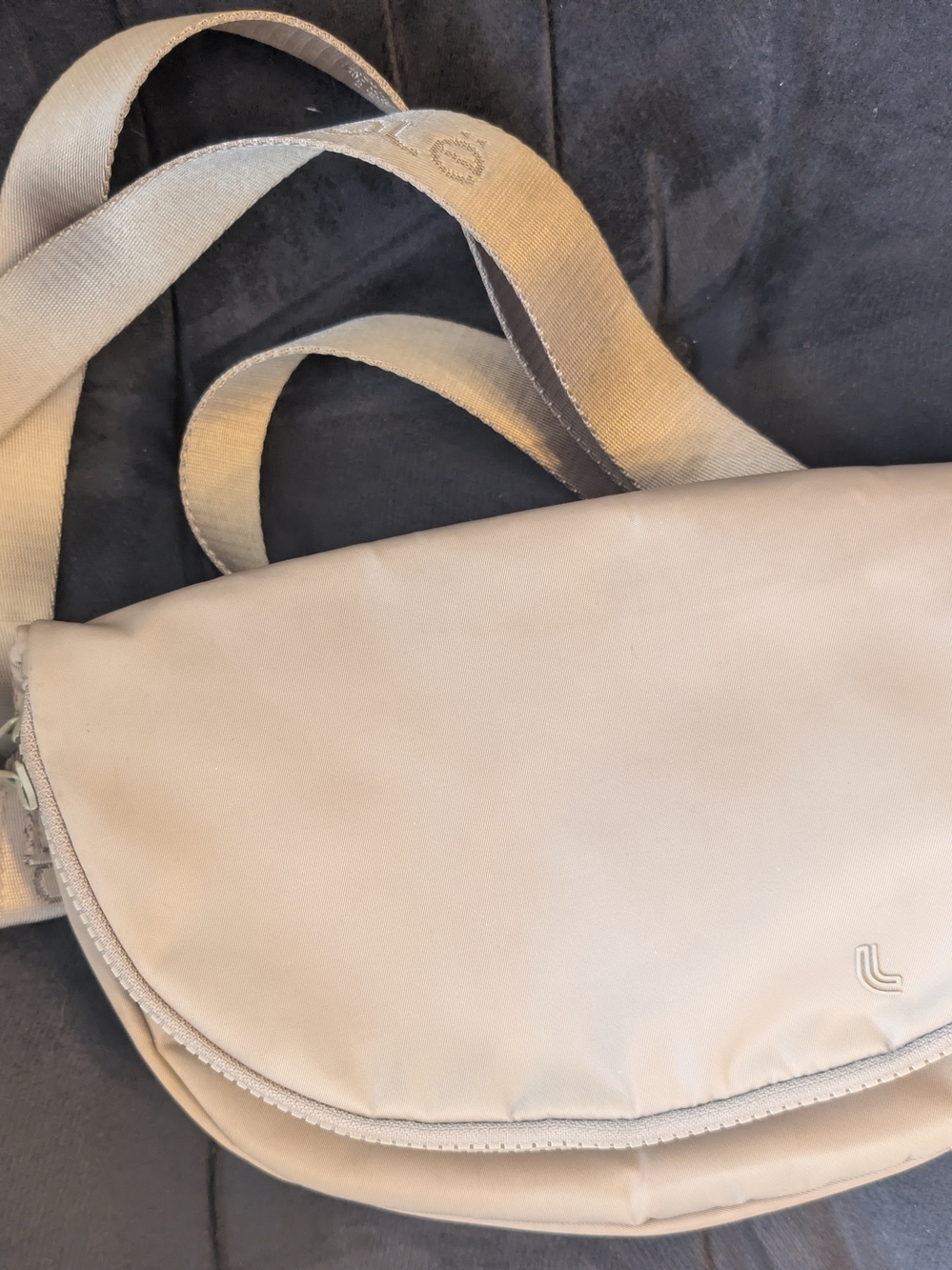 Lole Unisex Sling Crossbody Nylon Beige Bag